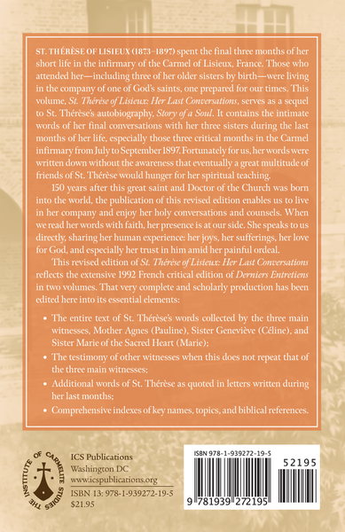 St. Thérèse of Lisieux: Her Last Conversations